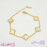 دستبند دخترانه مدل ونکلیف سفید کد 159