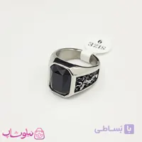 انگشتر مردانه استیل مدل دراگون (اژدها) فول مشکی کیفیت مستر کد 750