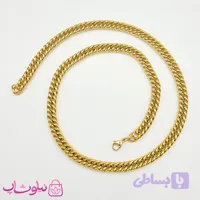 گردنبند مردانه کارتیر استیل طلایی کد 499