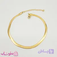 پابند دخترانه استیل مدل زنجیر ماری طلایی کد 119