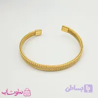 بنگل حصیری مردانه استیل طلایی رنگ کد 2491