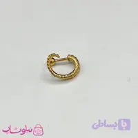 پیرسینگ گوش طرح مارپیچ طلایی کد 49