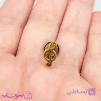 پیرسینگ گوش مدل کلید سل استیل طلایی رنگ کد 56