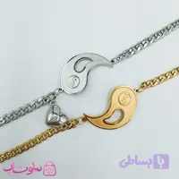 دستبند ست دختر و پسر مگنتی مدل یین و یانگ کد 1981