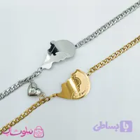 دستبند ست دختر و پسر مگنتی طرح قلب کد 1981