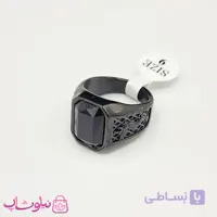 انگشتر مردانه استیل مدل دراگون (اژدها) فول مشکی کیفیت مستر کد 750