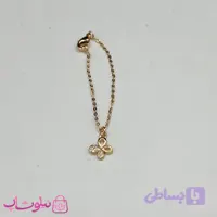 آویز ساعت زنانه ysx طرح گل نگینی طلایی کد 899