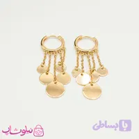 گوشواره زنانه ژوپینگ با آویزهای پولکی یا سکه ای کد 5991