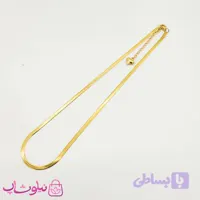 زنجیر زنانه استیل مدل ماری رنگ طلایی 4 میل کد 139