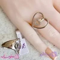 انگشتر دخترانه YSX مدل قلب نقره ای کد 89