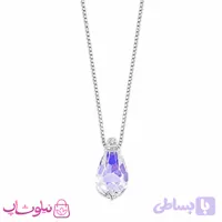 گردنبند نقره سواروسکی دخترانه ظریف مدل اشک وزن 1/900 گرم کد 1900