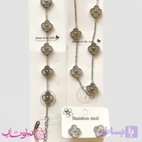 سرویس زنانه مدل ونکلیف نقره ای کد 3591