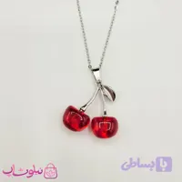 گردنبند زنانه استیل مدل آلبالو
