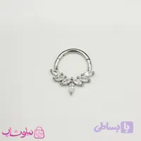 پیرسینگ دیث گوش یا سپتوم بینی مدل تاج سفید کد 399