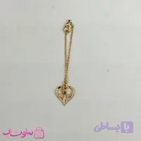 آویز ساعت زنانه ysx طرح گل رز داخل قلب کد 899