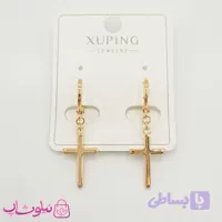 گوشواره آویز ژوپینگ طرح صلیب کد 299