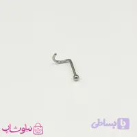 پیرسینگ بینی دایره بدون نگین نقره ای کد 105