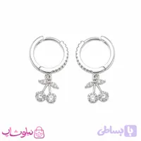 گوشواره زنانه نقره وارداتی عیار 925 مدل گیلاس وزن 2/670 گرم