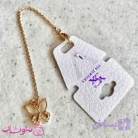 آویز ساعت زنانه ysx طرح پروانه طلایی کد 199