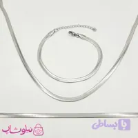 زنجیر هرینگبون تخت سیلور ضخامت 4 میل