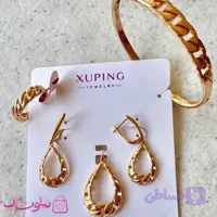 سرویس زنانه ژوپینگ طرح اشکی طلایی کد 11991