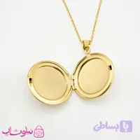 گردنبند لاکت دایره طلایی کد 210