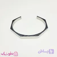 دستبند بنگل مردانه مدل سون نقره ای رنگ کد 450