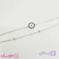 پابند زنانه ysx دولاین آبکاری نقره کد 3291