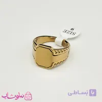 انگشتر مردانه استیل طرحدار فول نقره ای رنگ کیفیت مستر کد 750