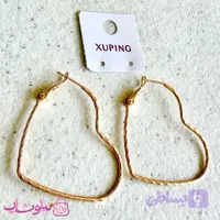 گوشواره زنانه ژوپینگ مدل قلب بزرگ کد 6991