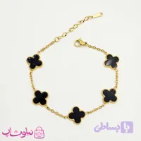 دستبند دخترانه مدل ونکلیف مشکی کد 1497