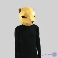 ماسک صورت اوریگامی سگ آبی