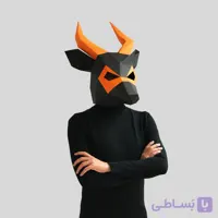 ماسک صورت اوریگامی بز کوهی