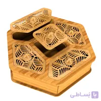 جعبه پذیرایی دمنوش و چایی چوبی مدل نواز