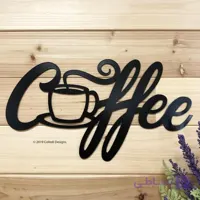 تابلو دیواری چوبی یک تکه طرح coffee