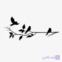 تابلو یک تکه پرنده مدل انتزاعی