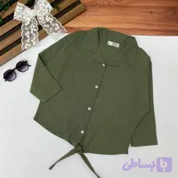 شومیز لینن گره ای دخترانه رنج9سال