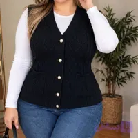 بافت جلیقه گرم بالا زنانه وارداتی ترک /کد20935