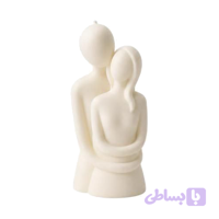 شمع دست ساز مدل آغوش نیم‌تنه (Handmade Half-Body Hug Candle) مینیمال و رمانتیک | شمع دیان