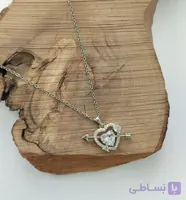 گردنبند جواهری قلب تیرخورده
