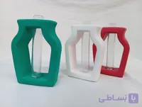 گلجا کوزه ای به رنگ پرچم ایران سنگ مصنوعی