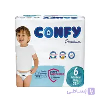 پوشک کانفی سایز 6 بسته 24 عددی