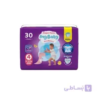پوشک مای بیبی شورتی سایز 4 بسته 30 عددی