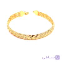 دستبند طلا زنانه داوین پهن wb1394