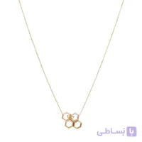 گردنبند طلا زنانه با زنجیر حلقه‌ای فلامینگو مدل زنبور wn1394