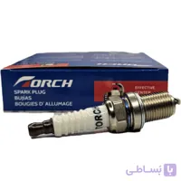 شمع خودرو تورچ دوپلاتین K6RDY | پایه کوتاه، نیکل – مناسب پژو 206، سمند، تیبا، پراید، لیفان