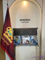 تشک مسافرتی دوبل الیافی لایکو پارچه نخی زیپی با کاور
