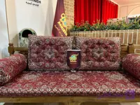 ست 5 تکه پشتی سنتی ترمه طرح سالار رنگ قرمز