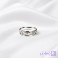 انگشتر نقره ای ژوپینگ طرح ورساچه - بدلچی
