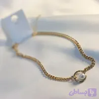 گردنبند NYU.NYU کره ای طلایی مرواریدی